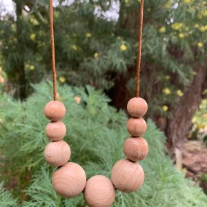 Wooden Bead Necklace (c119)