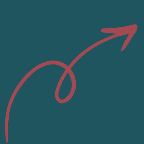 curly arrow pointing to the link